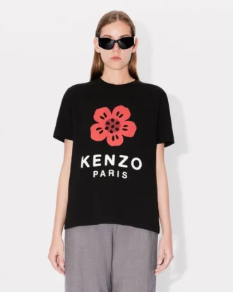 „Boke Flower“ lockeres T-Shirt aus Baumwolle