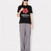 „Boke Flower“ lockeres T-Shirt aus Baumwolle