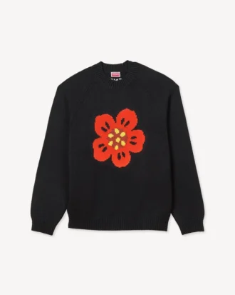 „Boke Flower“-Pullover aus Baumwollflanell