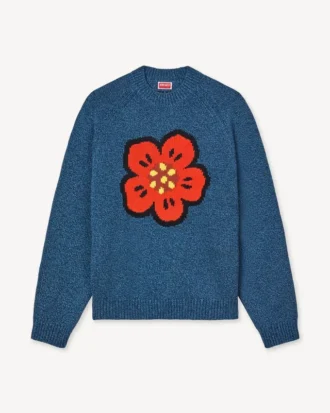 „Boke Flower“-Pullover aus Baumwollflanell