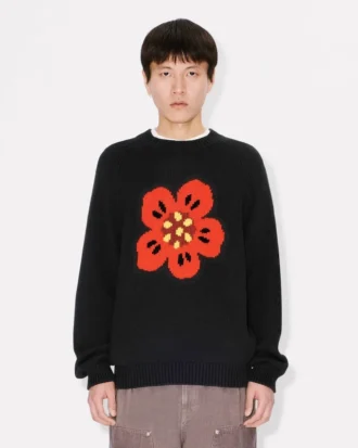 „Boke Flower“-Pullover aus Baumwollflanell