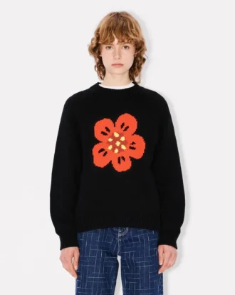 „Boke Flower“-Pullover aus Baumwollflanell