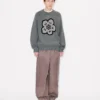 „Boke Flower“-Pullover aus Baumwollflanell