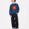 „Boke Flower“-Pullover aus Baumwollflanell
