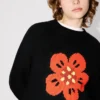 „Boke Flower“-Pullover aus Baumwollflanell