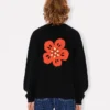 „Boke Flower“-Strickjacke aus Baumwollwolle