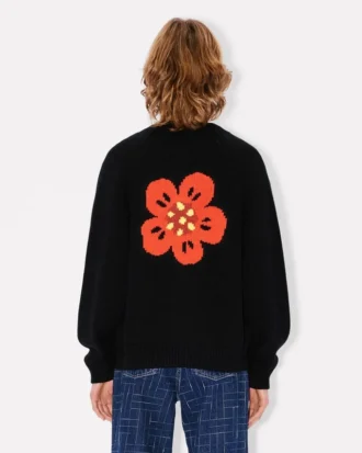 „Boke Flower“-Strickjacke aus Baumwollwolle