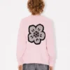 „Boke Flower“-Strickjacke aus Baumwollwolle