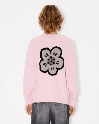 „Boke Flower“-Strickjacke aus Baumwollwolle