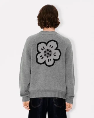 „Boke Flower“-Strickjacke aus Baumwollwolle