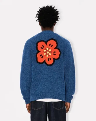 „Boke Flower“-Strickjacke aus Baumwollwolle
