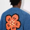 „Boke Flower“-Strickjacke aus Baumwollwolle