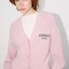 „Boke Flower“-Strickjacke aus Baumwollwolle