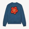 „Boke Flower“-Strickjacke aus Baumwollwolle