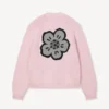 „Boke Flower“-Strickjacke aus Baumwollwolle