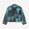 „Boke Flower“ Trucker-Jacke aus japanischem Denim