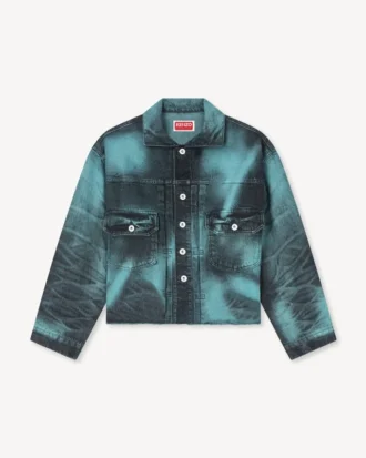 „Boke Flower“ Trucker-Jacke aus japanischem Denim