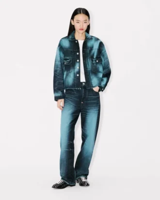 „Boke Flower“ Trucker-Jacke aus japanischem Denim