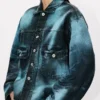 „Boke Flower“ Trucker-Jacke aus japanischem Denim