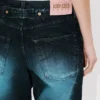 Boyfriend-Jeans mit niedriger Taille aus japanischem Denim