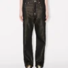 Boyfriend-Jeans mit niedriger Taille aus japanischem Lurex-Denim