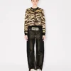 Kenzo „Tiger“-Strickjacke aus Baumwoll-Woll-Mischung