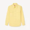 Cargo-Overshirt aus Baumwoll-Leinen