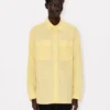 Cargo-Overshirt aus Baumwoll-Leinen