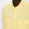Cargo-Overshirt aus Baumwoll-Leinen