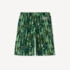„Eden Jungle“ Bermudashorts aus strukturiertem French Terry
