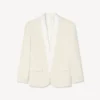 Einreihiger Kimono-Blazer aus Schurwolle