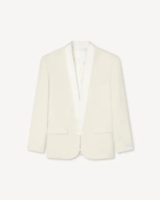 Einreihiger Kimono-Blazer aus Schurwolle
