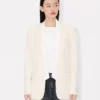 Einreihiger Kimono-Blazer aus Schurwolle