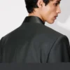 Einreihiger, taillierter Kimono-Blazer aus Schurwolle