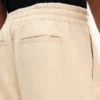 Elastische Hose aus Baumwolle mit Fischgrätenmuster