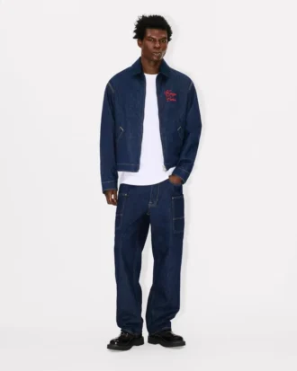 Gepolsterte Arbeitsjacke aus japanischem Denim