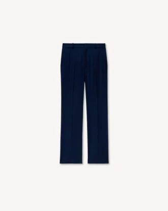 Gerade geschnittene Hose aus Schurwolle