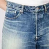 Gerade geschnittene Shorts aus japanischem Denim