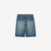 Gerade geschnittene Shorts aus japanischem Denim