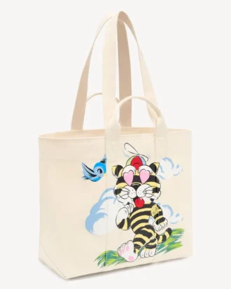 Große „Kenzo Cartoon“-Tragetasche aus Canvas