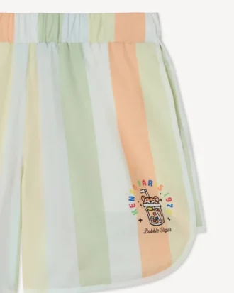 „Happy Sweet“ Bermudashorts aus Baumwollpopeline