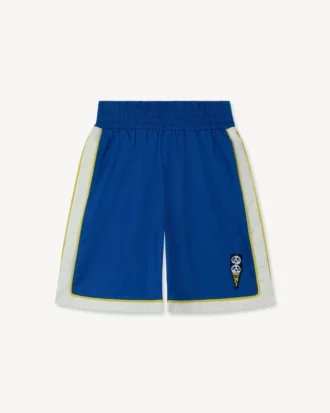 „Happy Sweet“ Bermudashorts mit Stickerei aus Baumwollsatin