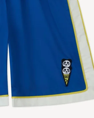 „Happy Sweet“ Bermudashorts mit Stickerei aus Baumwollsatin