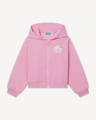 „Happy Sweet“ Jogging-Strickjacke aus French Terry