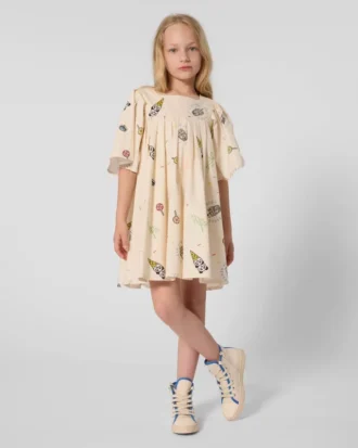 „Happy Sweet“-Kleid aus Baumwollpopeline