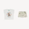 „Happy Sweet“-Set aus Hemd und Shorts