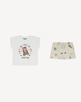 „Happy Sweet“-Set aus Hemd und Shorts