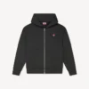 Hoodie mit Reißverschluss und „Boke Flower“-Stickerei aus Baumwolle
