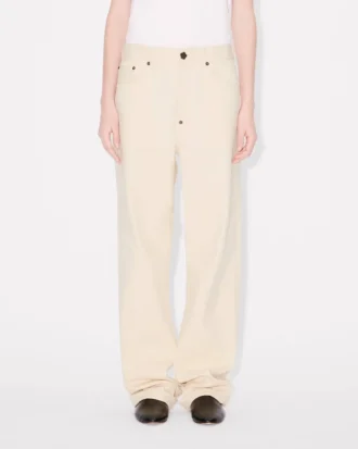 Jeans mit niedriger Taille aus japanischem Denim