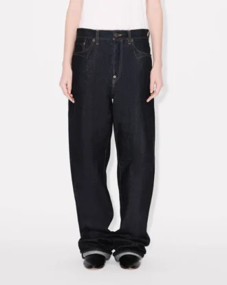 Jeans mit niedriger Taille aus japanischem Denim